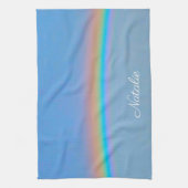 Personalisierter natürlicher Regenbogen Geschirrtuch (Vertikal)