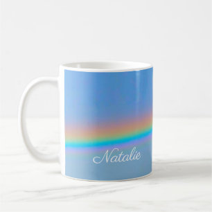 Personalisierter natürlicher Regenbogen Kaffeetasse