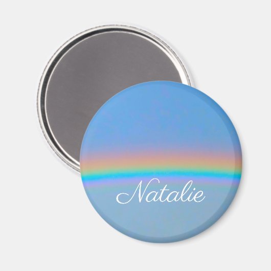 Personalisierter natürlicher Regenbogen Magnet (Vorderseite/Rückseite)