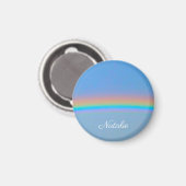 Personalisierter natürlicher Regenbogen Magnet (Vorderseite/Rückseite)