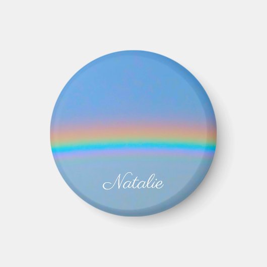 Personalisierter natürlicher Regenbogen Magnet (Vorne)