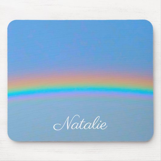 Personalisierter natürlicher Regenbogen Mousepad (Vorne)