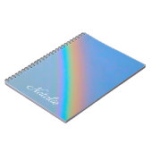 Personalisierter natürlicher Regenbogen Notizblock (Linke Seite)