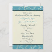 Personalisierter Nautical Sailboat Abschluss Einla Einladung (Rückseite)