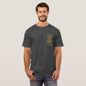 Personalisierter nautischer Kapitän Boot Name Anke T-Shirt (Vorne ganz)