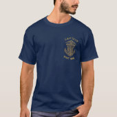 Personalisierter nautischer Kapitän Boot Name Anke T-Shirt (Vorderseite)