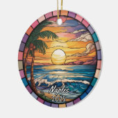 Personalisierter Neapel-Ornament, Florida Keramik Ornament (Links)