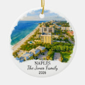 Personalisierter Neapel-Schmuck, Benutzerdefiniert Keramik Ornament (Vorne)