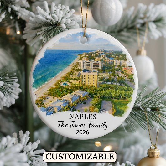 Personalisierter Neapel-Schmuck, Benutzerdefiniert Keramik Ornament