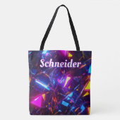 Personalisierter Neon Prism-Name Tasche (Vorderseite)