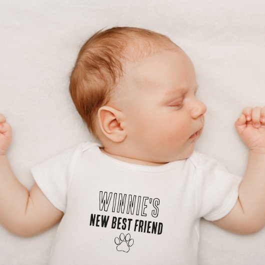 Personalisierter neuer Bester Freund Hund Name Pet