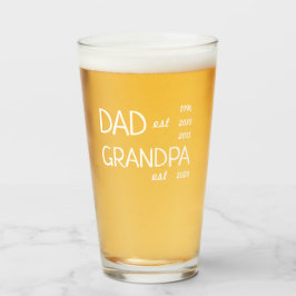 Personalisierter neuer Großvater Glas