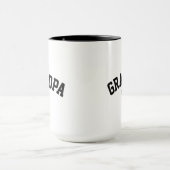 Personalisierter Neuer Opa Est Datum Vatertag Tasse (Zentrum)