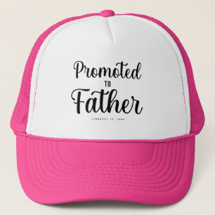 Personalisierter neuer Vater Blue Trucker Hat Truckerkappe