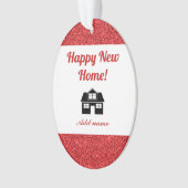 Personalisierter neuer Zuhause-Ornament Ornament (Vorderseite)