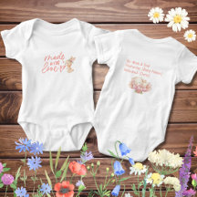 Personalisierter Neugeborenen-Body für Baby Mädche