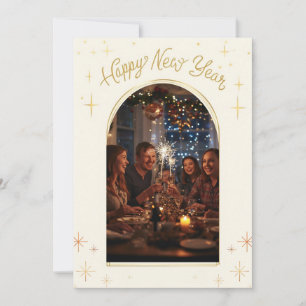 Personalisierter Neujahrsgruß mit meinem Foto Feiertagskarte