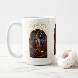 Personalisierter Neujahrsgruß mit meinem Foto Kaffeetasse