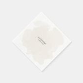 Personalisierter neutraler einfacher Duschcocktail Serviette (Ecke)