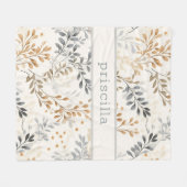 Personalisierter neutraler Fall Fleecedecke (Vorderseite (Horizontal))
