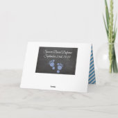 Personalisierter New Baby Boy Karte (Rückseite)