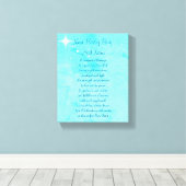 Personalisierter New Baby Boy Leinwanddruck (Insitu (Holzboden))