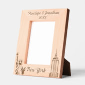 Personalisierter New Yorker Individuelle Name und  Geätzte Rahmen (Links)