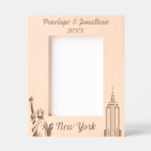 Personalisierter New Yorker Individuelle Name und  Geätzte Rahmen (Vorderseite)