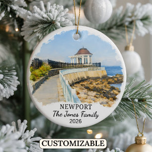 Personalisierter Newport-Schmuck, Benutzerdefinier Keramik Ornament