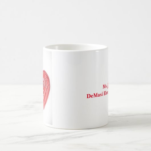Personalisierter Niedlich bester Lehrer der zweite Kaffeetasse (Mittel)