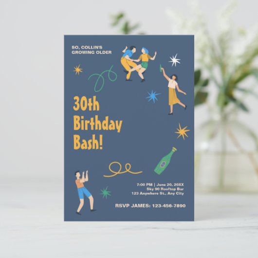 Personalisierter niedliche Geburtstag (Stehend Vorderseite)