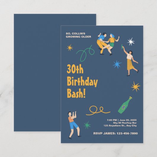 Personalisierter niedliche Geburtstag (Vorne/Hinten)