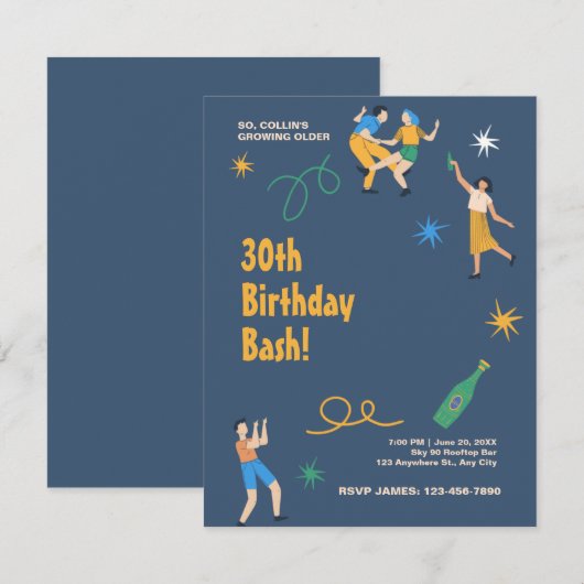 Personalisierter niedliche Geburtstag (Vorne/Hinten)