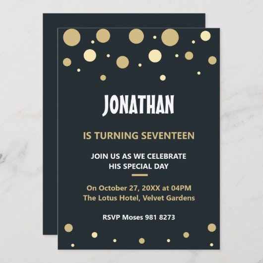 Personalisierter niedliche Geburtstag (Vorne/Hinten)