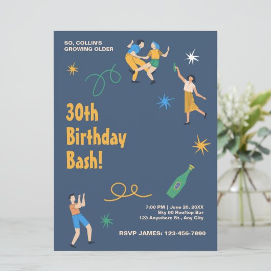 Personalisierter niedliche Geburtstag (Stehend Vorderseite)