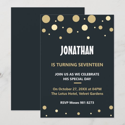 Personalisierter niedliche Geburtstag (Vorne/Hinten)