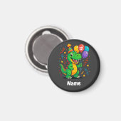 Personalisierter Niedliche Geburtstag Dino Kids Magnet (Vorderseite/Rückseite)
