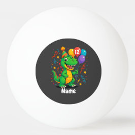 Personalisierter Niedliche Geburtstag Dino Kids Tischtennisball