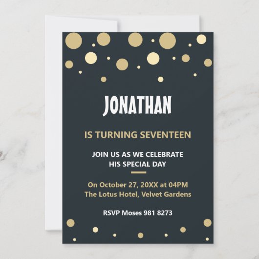 Personalisierter niedliche Geburtstag Einladung (Vorderseite)