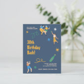Personalisierter niedliche Geburtstag Einladung (Stehend Vorderseite)