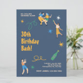 Personalisierter niedliche Geburtstag Einladung (Stehend Vorderseite)