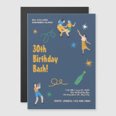 Personalisierter niedliche Geburtstag Magneteinladung (Vorne/Hinten)