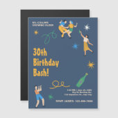 Personalisierter niedliche Geburtstag Magneteinladung (Vorne/Hinten)