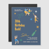 Personalisierter niedliche Geburtstag Magneteinladung (Vorne/Hinten)