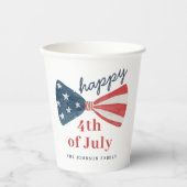 Personalisierter Niedlicher 4. Juli Pappbecher (Vorderseite)