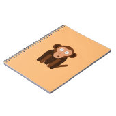 Personalisierter niedlicher Affe Notizblock (Linke Seite)