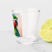 Personalisierter Niedlicher AI-Generierter Papagei Schnapsglas (Rechts)