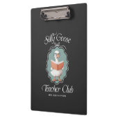 Personalisierter Niedlicher Alberner Gänserlehrer  Klemmbrett (Links)