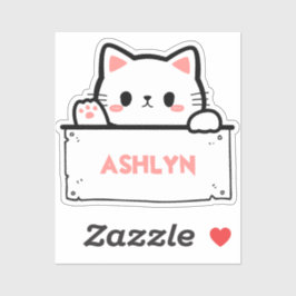 Personalisierter Niedlicher Aufkleber mit weißem K