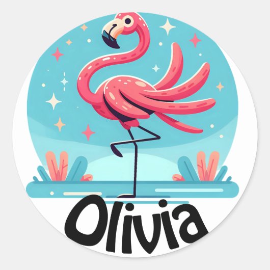 Personalisierter niedlicher Aufkleber/Siegel Klass Runder Aufkleber (Vorderseite)